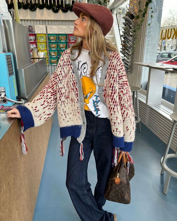 Warm Cardigan Looks For Fall