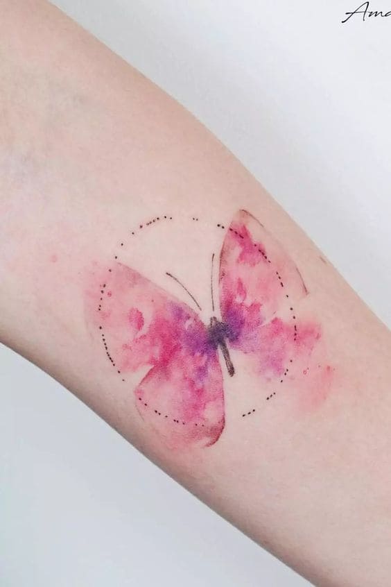  Watercolor Butterfly Tattoo Ideas