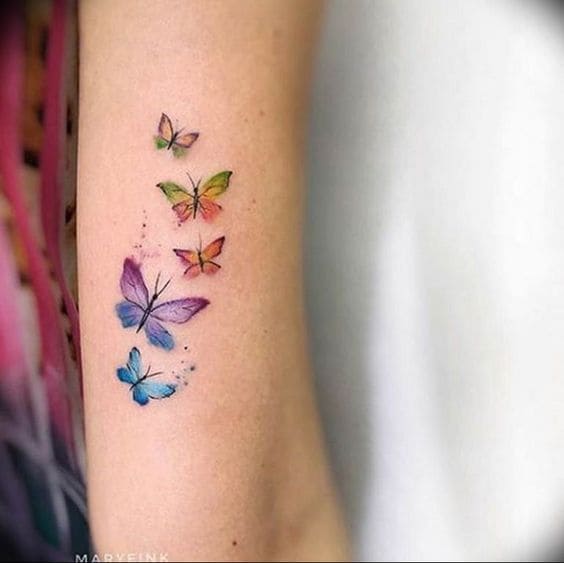  Watercolor Butterfly Tattoo Ideas