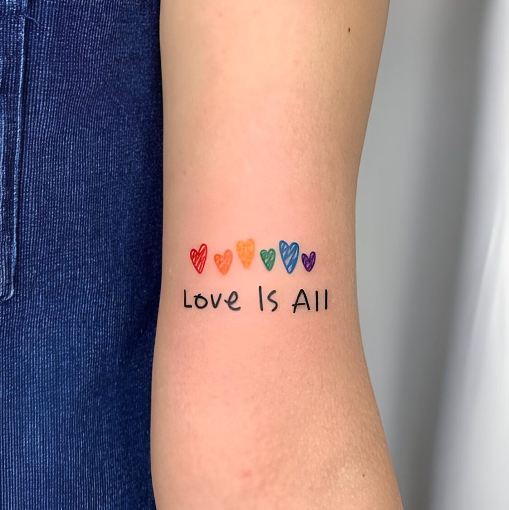 Watercolor Heart Tattoos