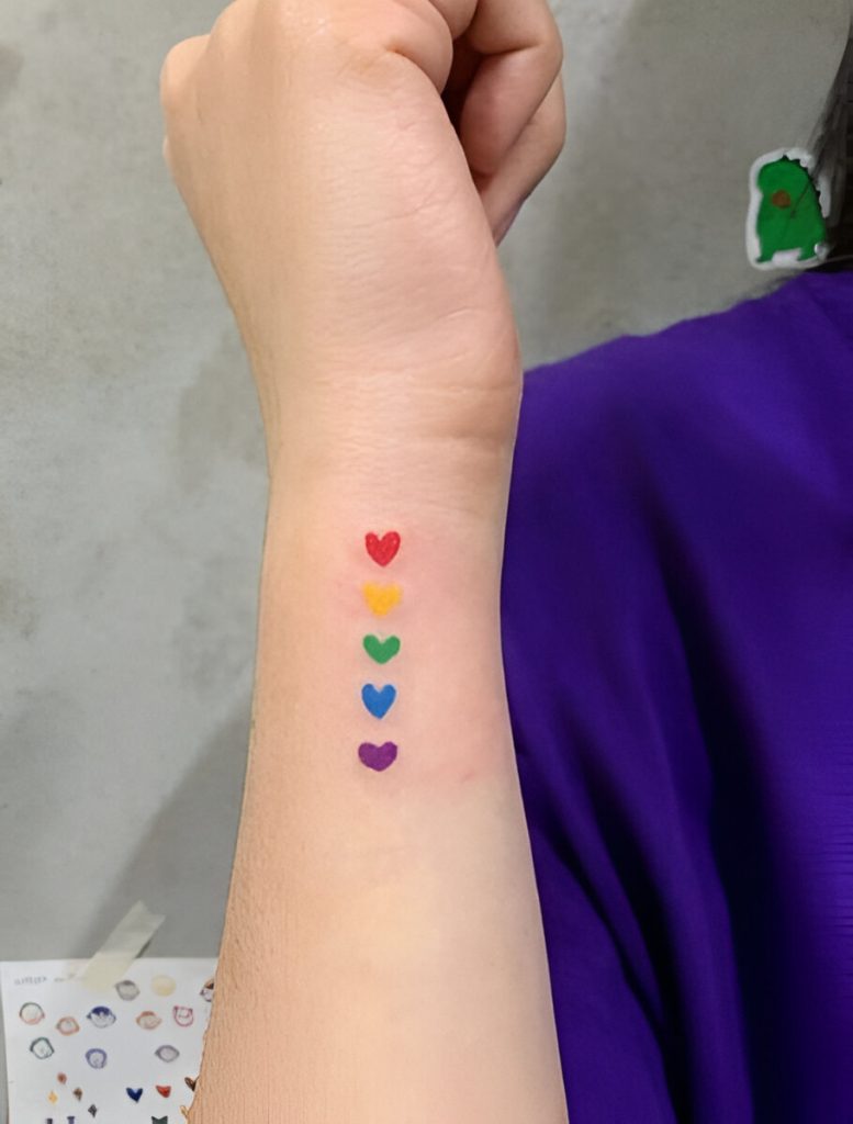 Watercolor Heart Tattoos
