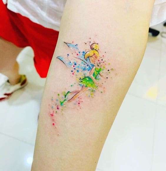  Watercolor Pixie Tattoos
