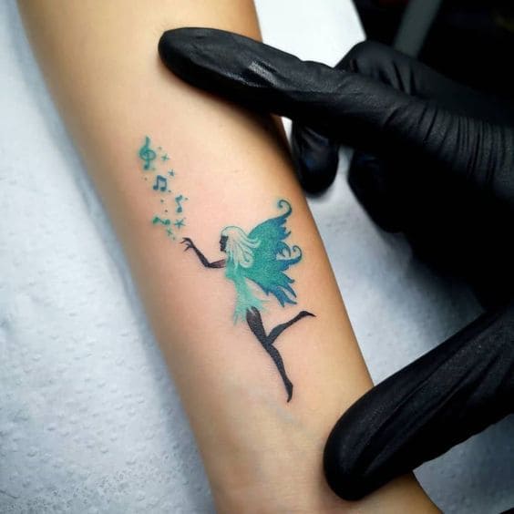  Watercolor Pixie Tattoos