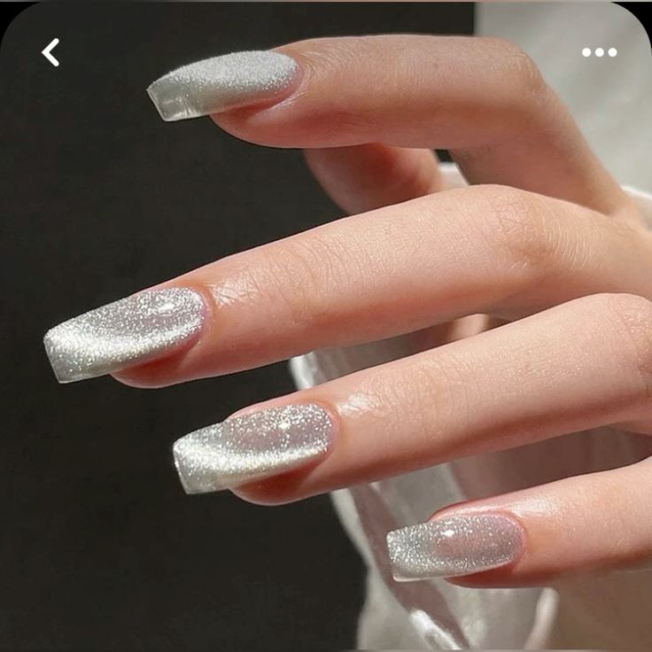 White Cat Eye Nails2