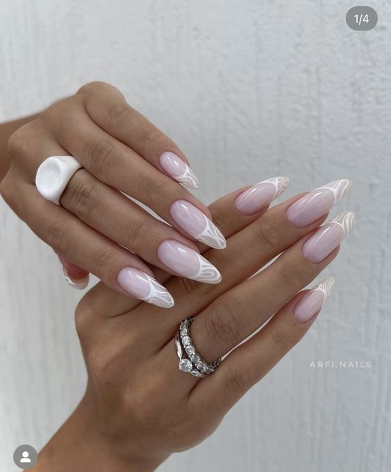 White French Tips With A Twist2