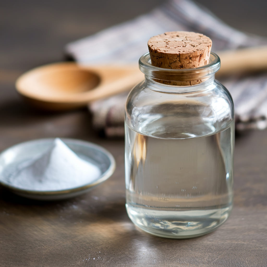 White Vinegar and Baking Soda Scrub