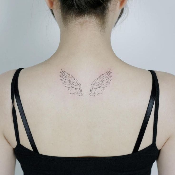 Wing Back Tattoo Ideas