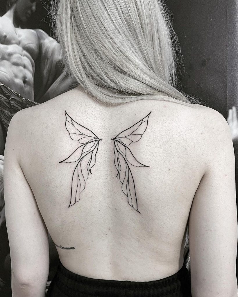 Wing Back Tattoo Ideas