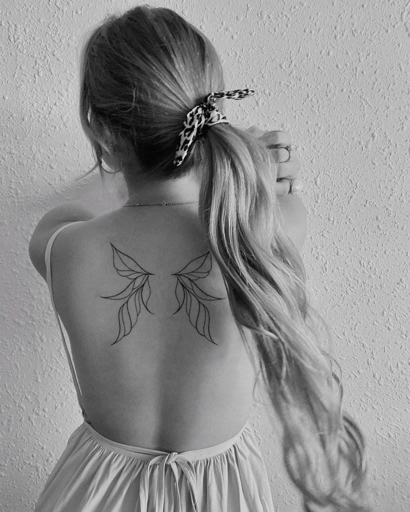 Wing Back Tattoo Ideas