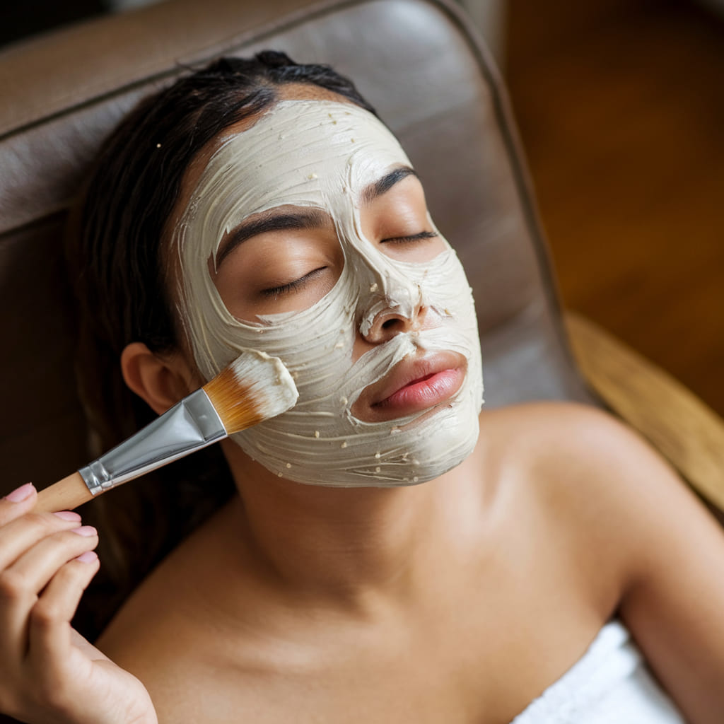 Yeast and Rice Face Mask for Glowing Skin