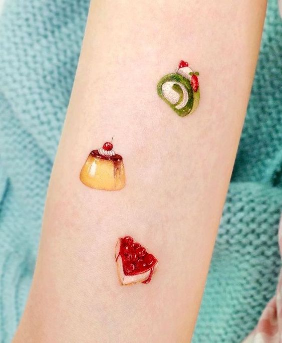 Yummy Dessert Tattoos