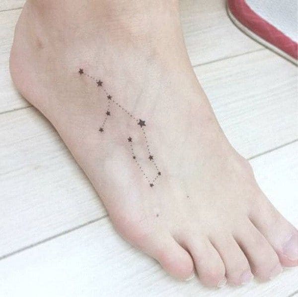  Zodiac Sign Tattoos On Foot