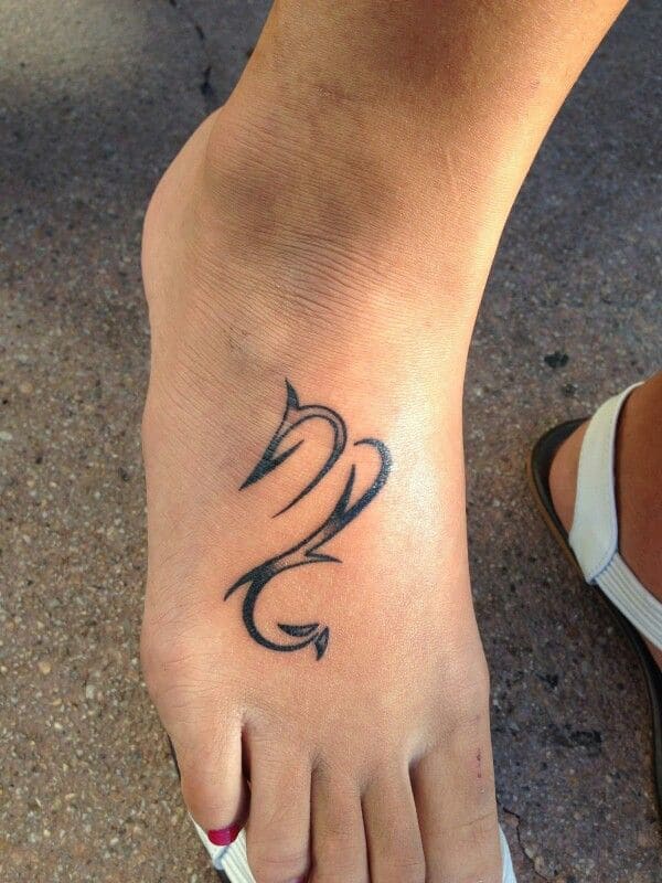  Zodiac Sign Tattoos On Foot