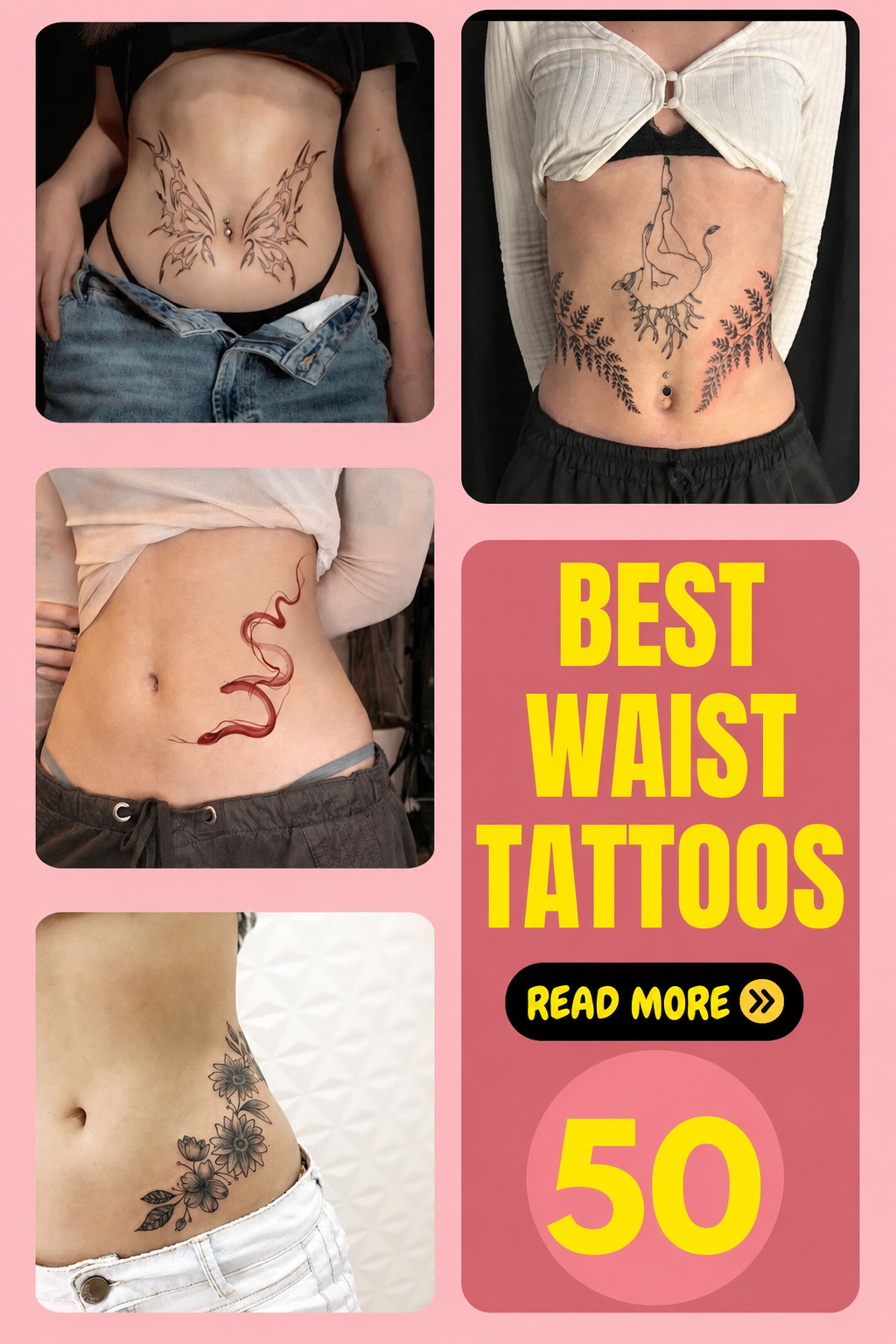 45+ Waist Tattoos Ideas With Undeniable Charm
