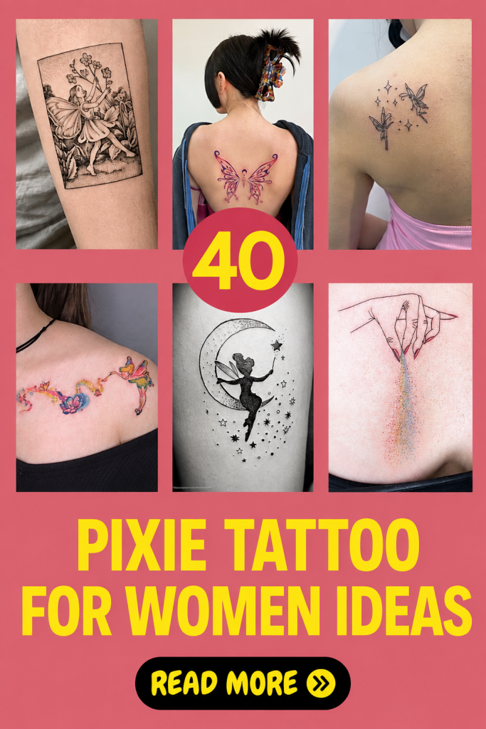40+ Pixie Tattoo Ideas for Women to Inspire Your Next Ink