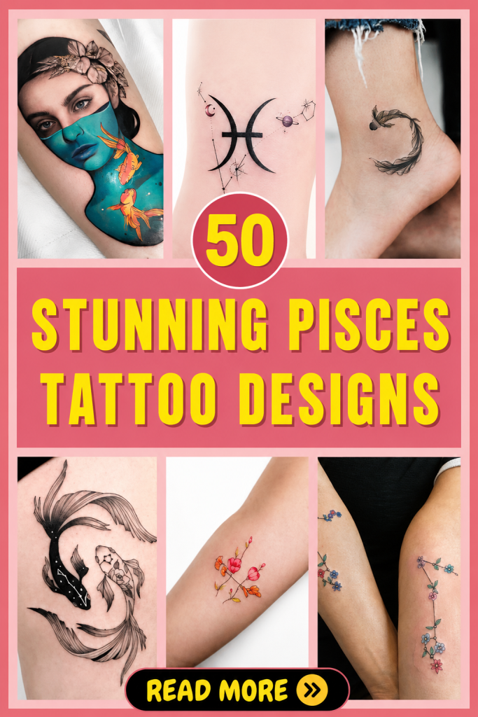 50 Enchanting Pisces Tattoo Designs For Celebrating Your Zodiac Sign