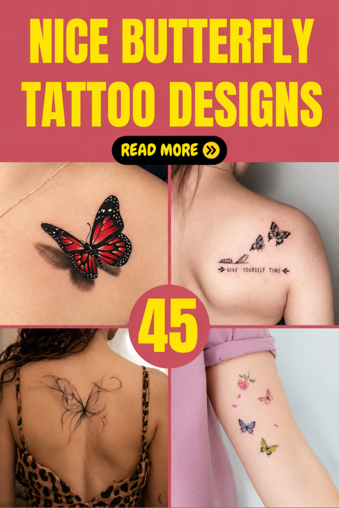 50+ Enchanting Butterfly Tattoo Ideas for Free Spirits