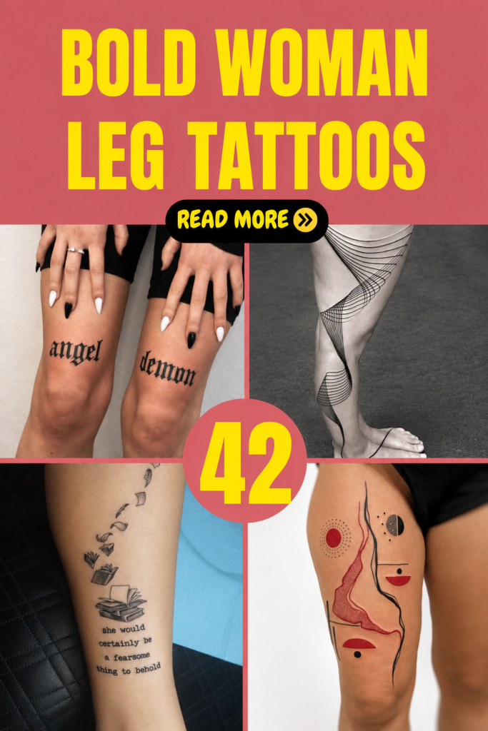 40+ Delicate Leg Tattoos for Women With Bold Style