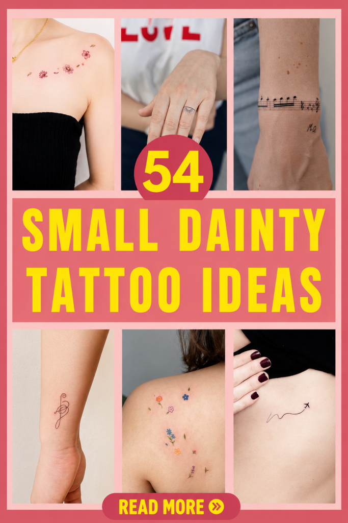 50+ Tiny Dainty Tattoos to Show What You Love