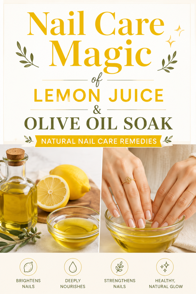 Nail Care Magic of Lemon Juice and Olive Oil