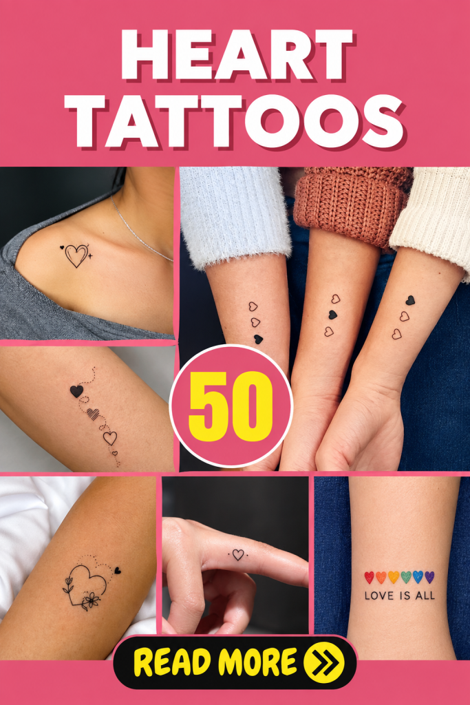 50 Gorgeous Heart Tattoos Worth Adding To Your Collection