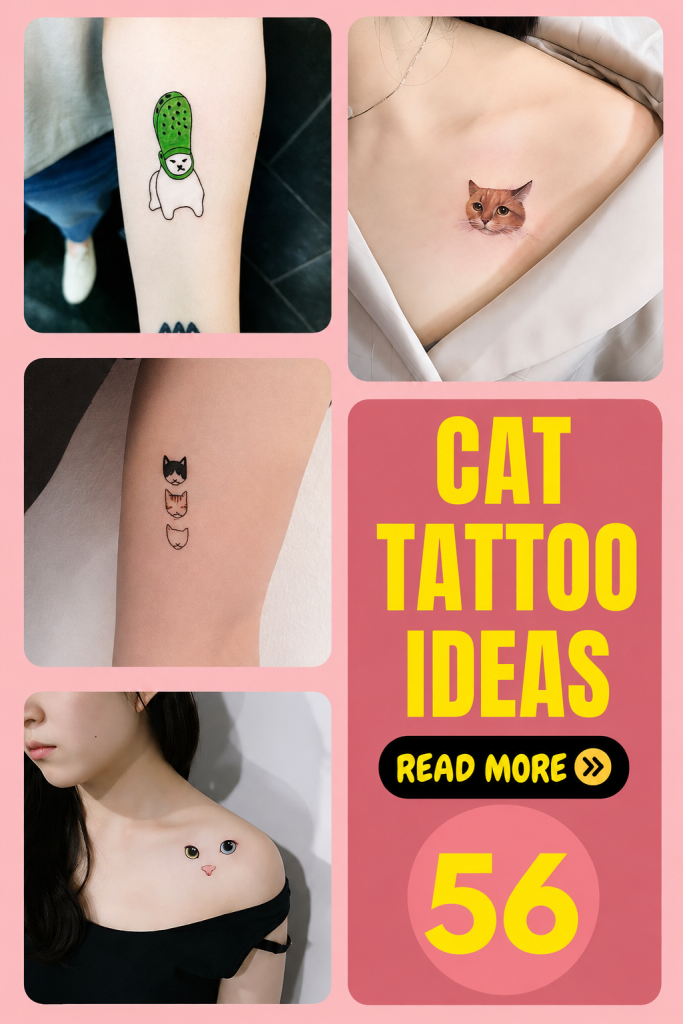 50+ Sweet Cat Tattoo Ideas For Cat Lovers