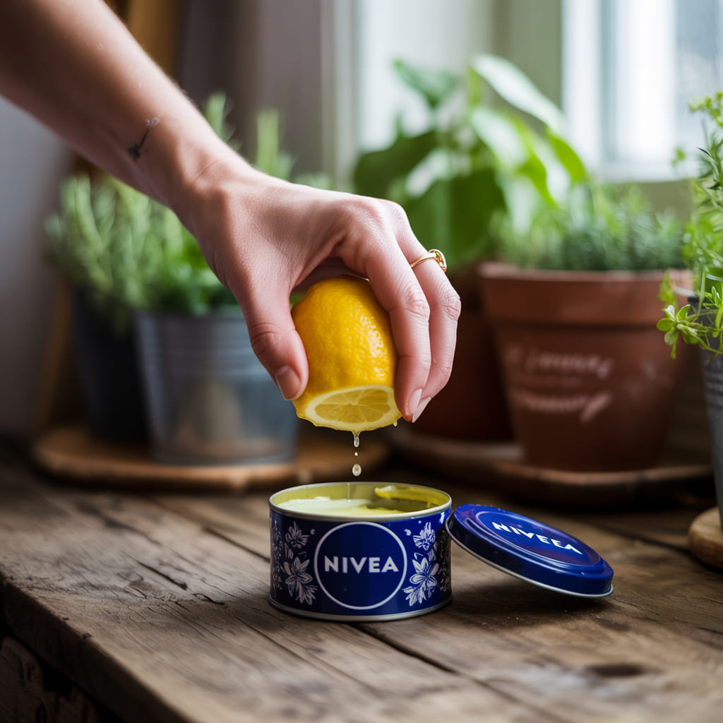 Brightening Blend: Nivea + Lemon
