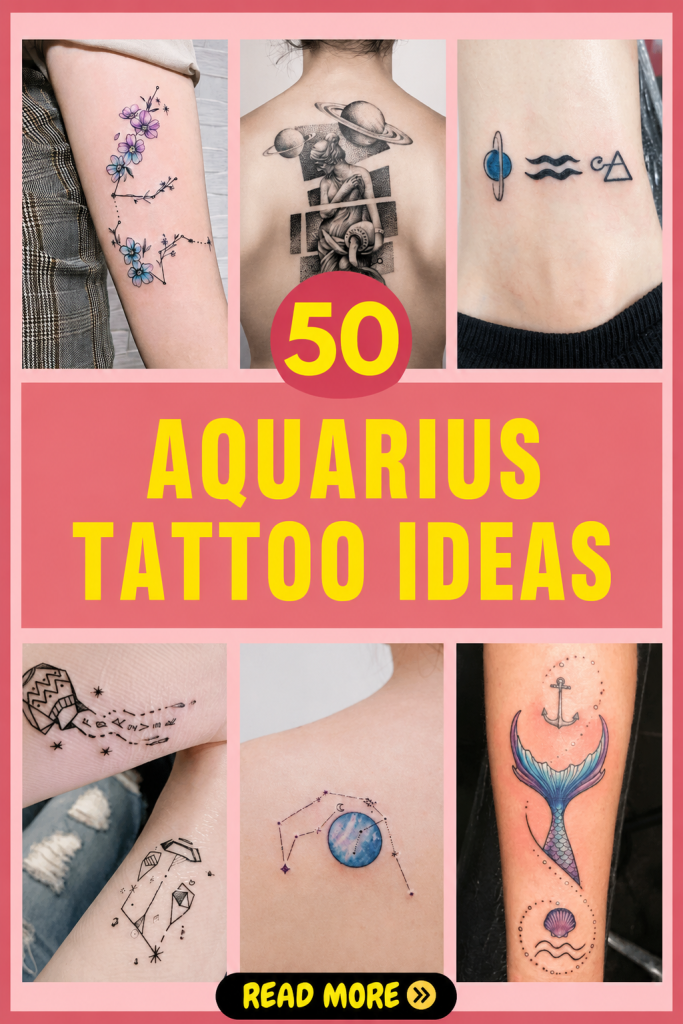 50+ Aquarius Tattoo Ideas for Women to Show Your Zodiac Pride