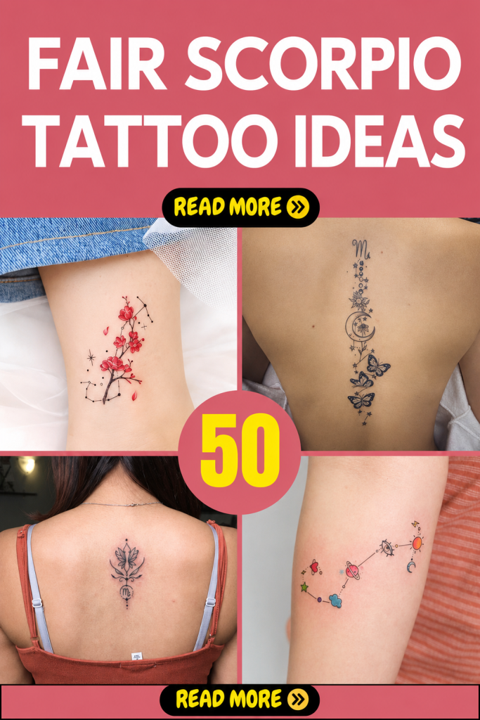 50 Charming Scorpio Tattoo Ideas for Gorgeous Women