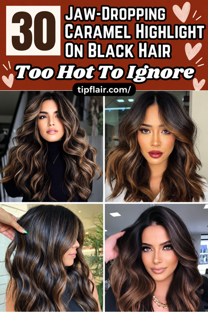 30 Jaw-Dropping Caramel Highlights On Black Hair Too Hot To Ignore