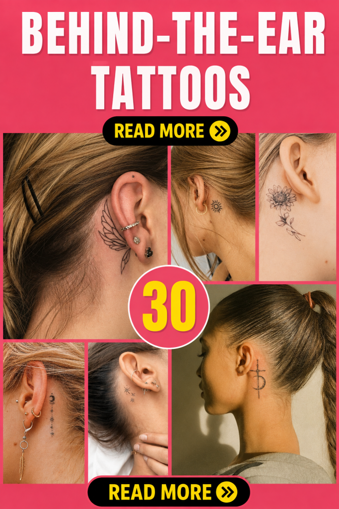30 Stunning Behind-the-Ear Tattoos for Chic Women