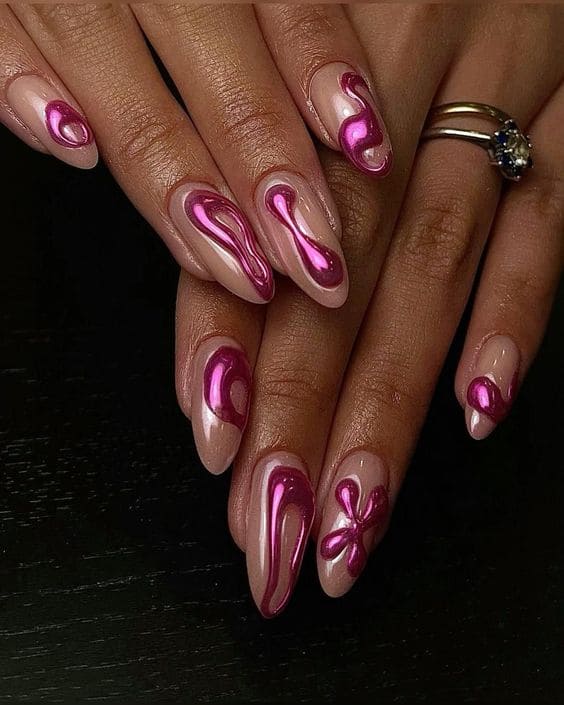 3D Chrome Nails