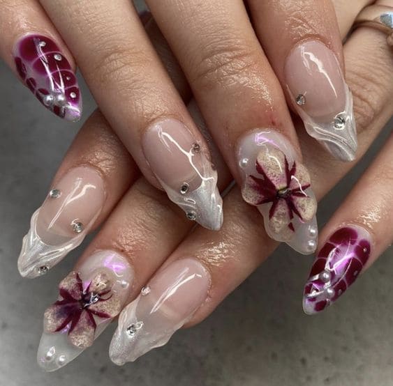 3D Flower Nails