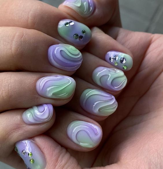 3D Matte Nail Designs1