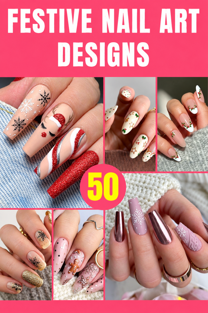 50 Jolly Festive Nail Art Designs Perfect For The Merry Season