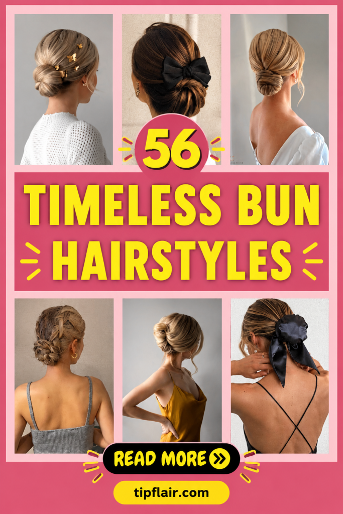 50+Effortless Cool Bun Hairstyles For The Chicest Look