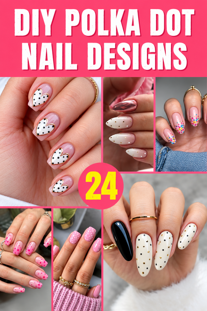 20+ Simple Yet Cute Polka Dot Nail Designs You Can DIY At Home