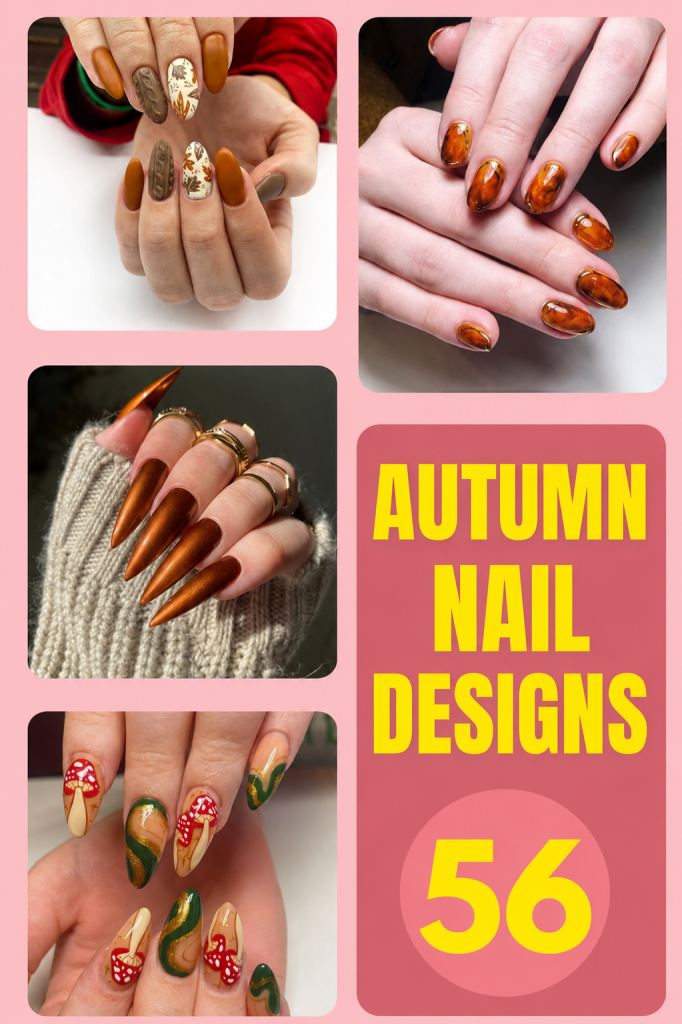 50+ Simple Autumn Nail Designs To Get As The Leaves Fall