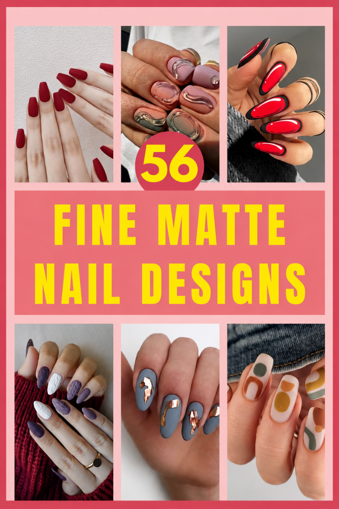 50+ Creative Matte Nail Designs With A Unique Twist