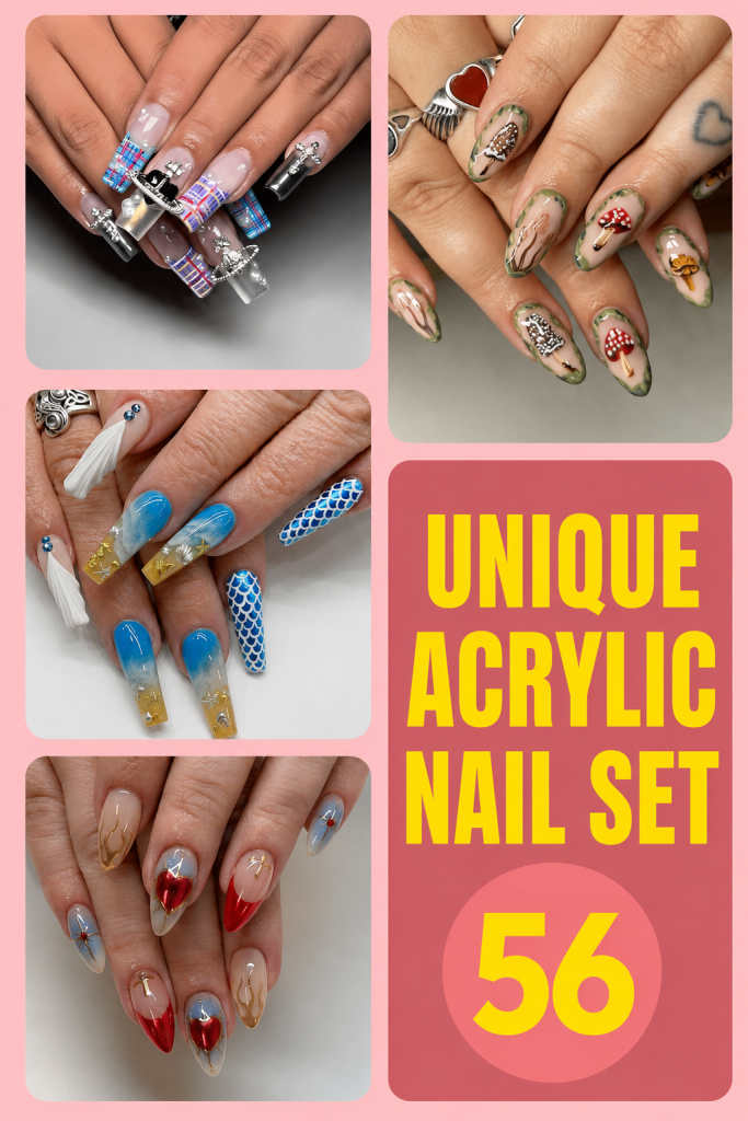50+ Unique Acrylic Nail Sets To Proudly Show Your Taste
