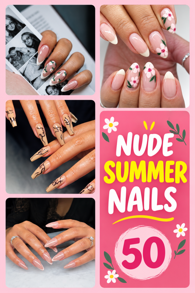49+ Bewitching Nude Summer Nails To Stay Elegant Throughout This Sultry Season
