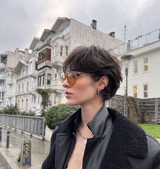 90s Layered Pixie Cut