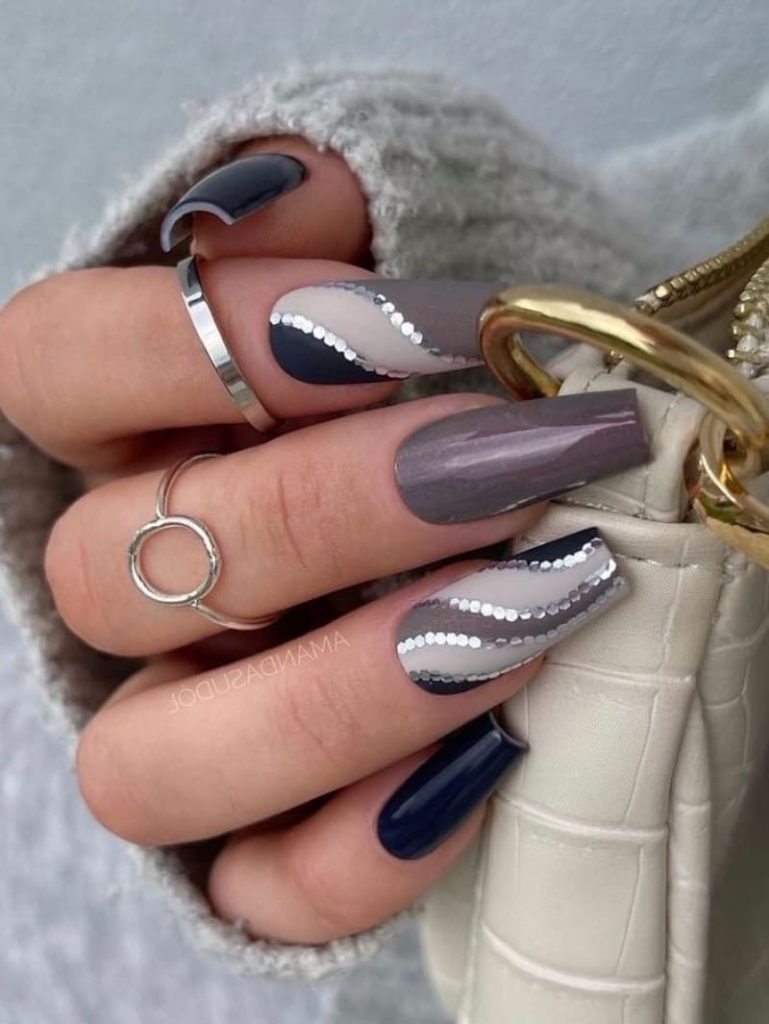 Abstract Grey Swirls