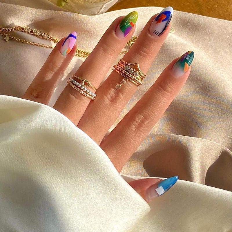 Abstract Nail Designs