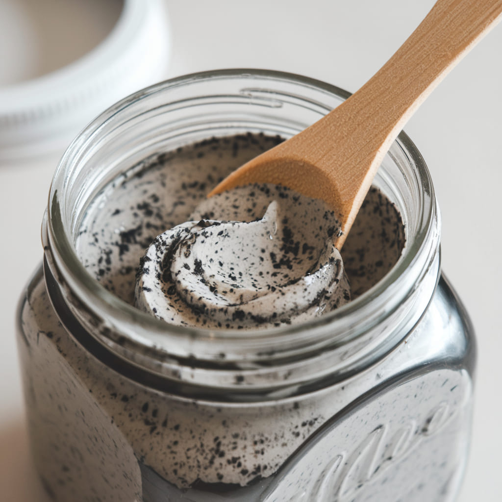 Activated Charcoal and Coconut Oil Scrub
