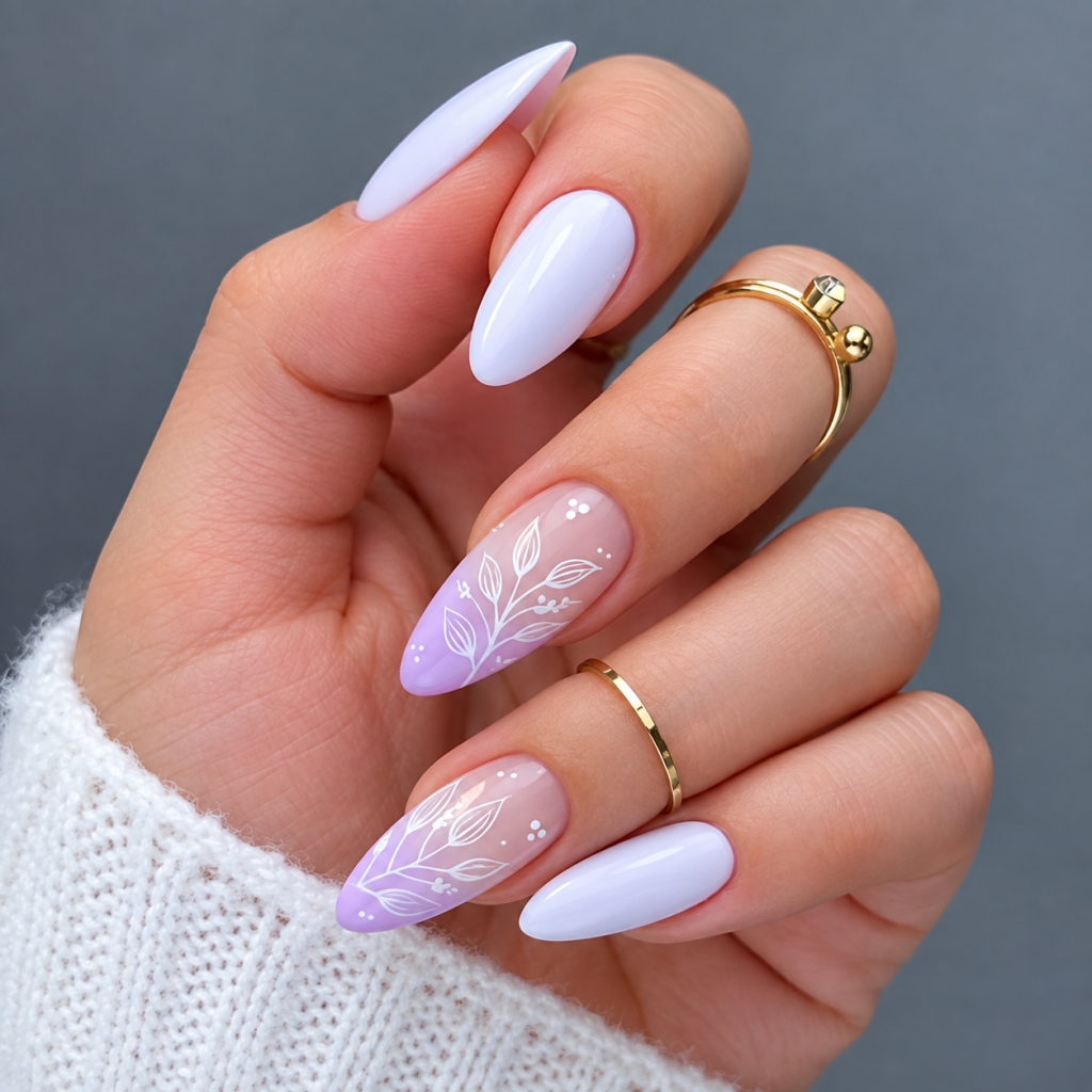 Almond Pastel Nails