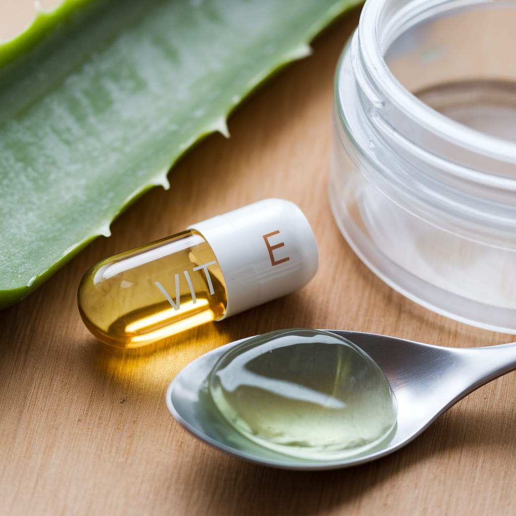 Aloe Vera and Vitamin E Anti-Aging Treatment