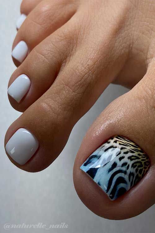 Animal Print Toe Nails