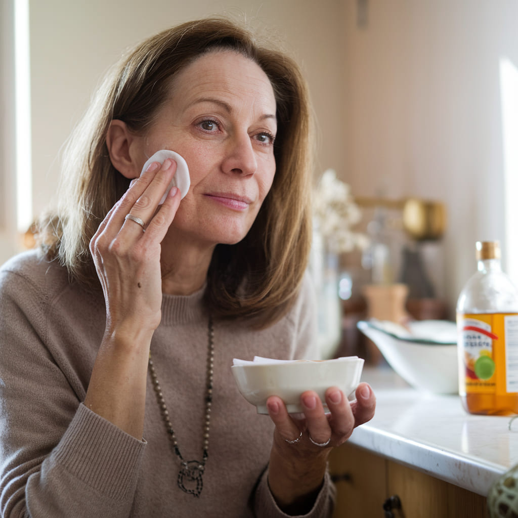 Apple Cider Vinegar and Honey Age Spot Treatment
