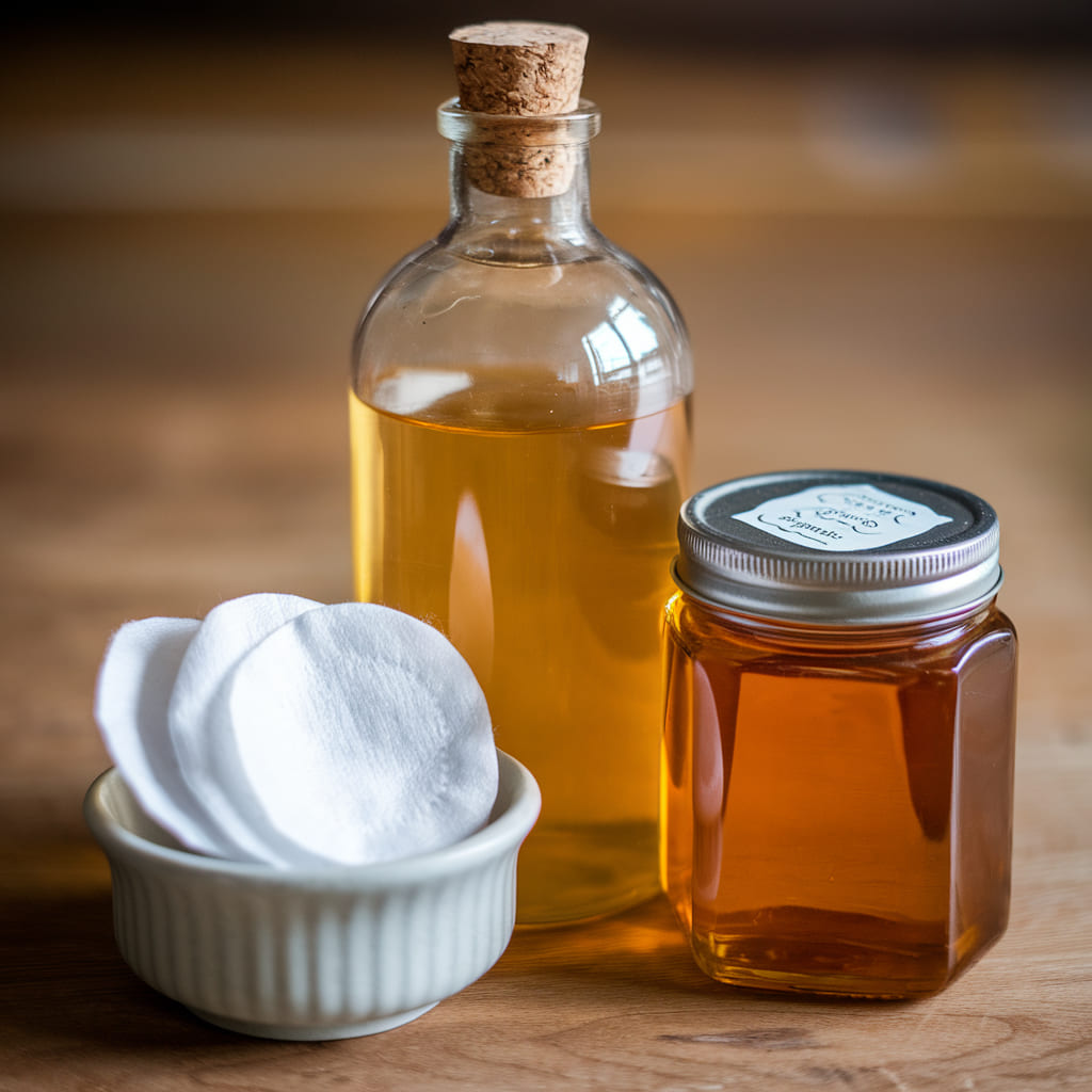 Apple Cider Vinegar and Honey Age Spot Treatment

